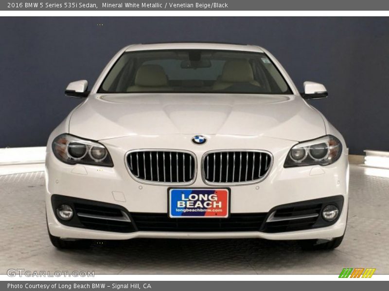 Mineral White Metallic / Venetian Beige/Black 2016 BMW 5 Series 535i Sedan