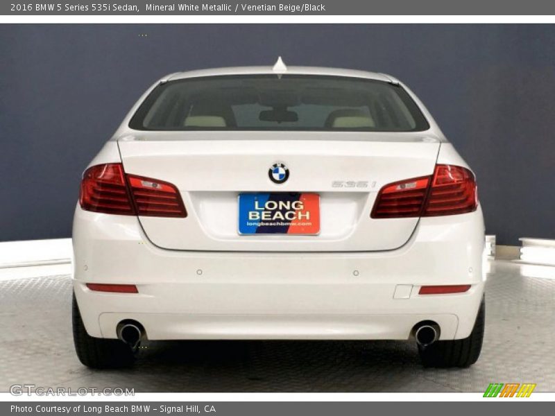 Mineral White Metallic / Venetian Beige/Black 2016 BMW 5 Series 535i Sedan