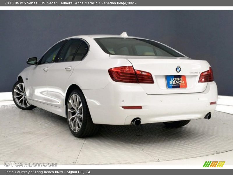 Mineral White Metallic / Venetian Beige/Black 2016 BMW 5 Series 535i Sedan