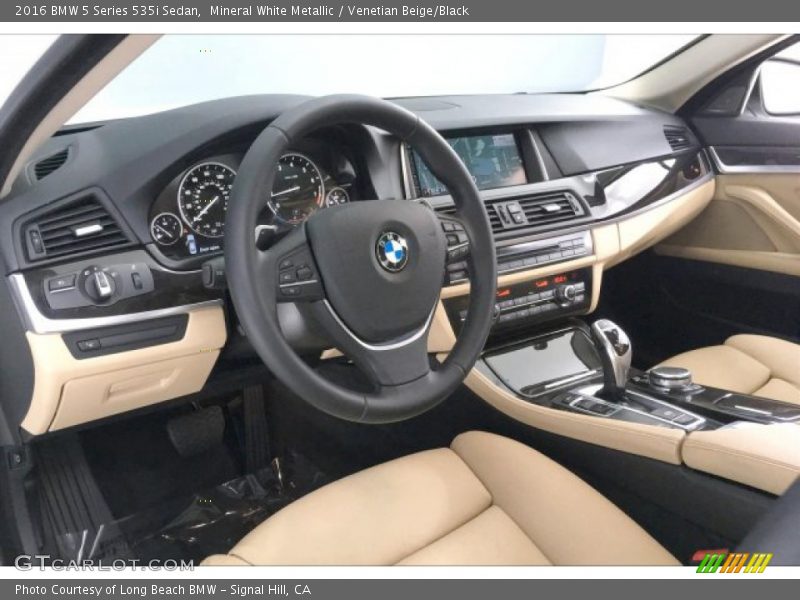 Mineral White Metallic / Venetian Beige/Black 2016 BMW 5 Series 535i Sedan