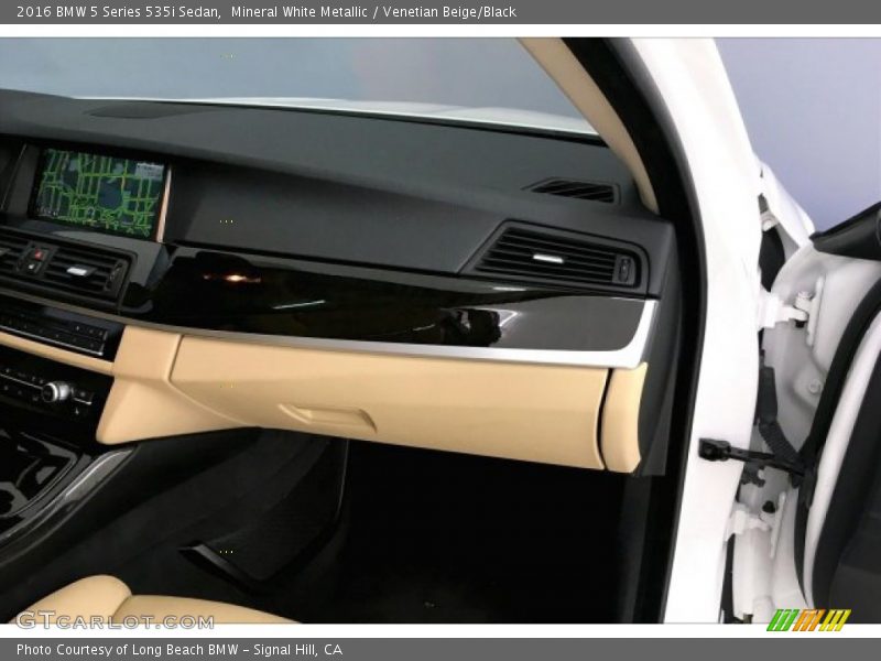 Mineral White Metallic / Venetian Beige/Black 2016 BMW 5 Series 535i Sedan