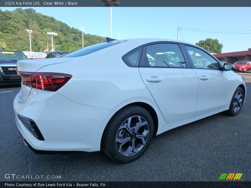 Clear White / Black 2020 Kia Forte LXS