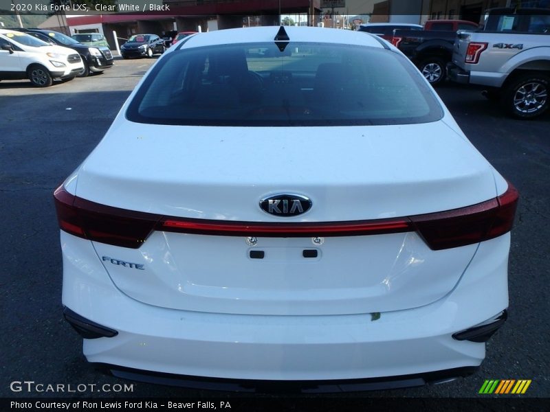 Clear White / Black 2020 Kia Forte LXS