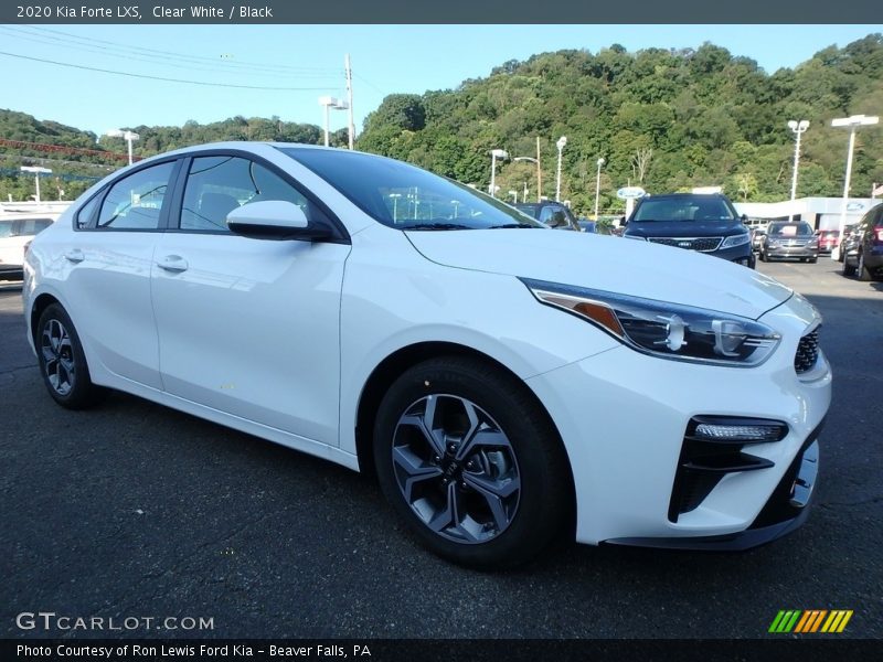 Clear White / Black 2020 Kia Forte LXS