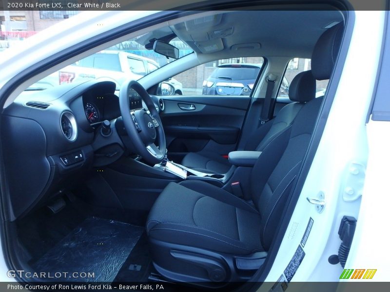 Clear White / Black 2020 Kia Forte LXS