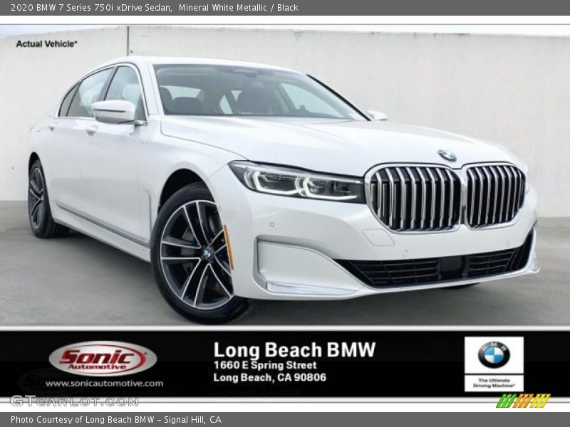 Mineral White Metallic / Black 2020 BMW 7 Series 750i xDrive Sedan