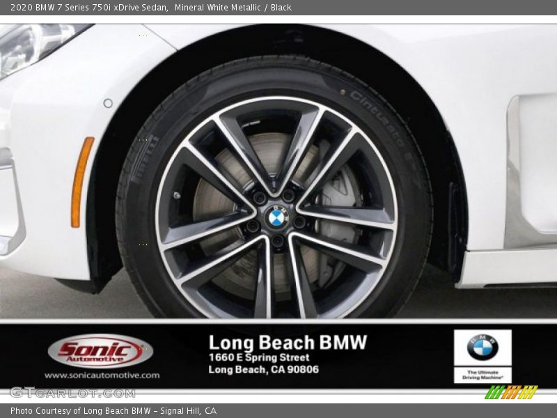 Mineral White Metallic / Black 2020 BMW 7 Series 750i xDrive Sedan