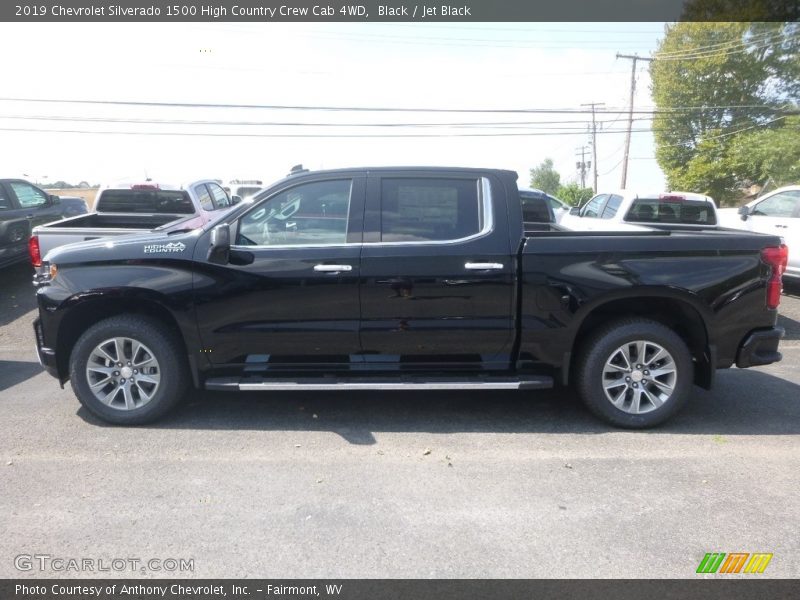 Black / Jet Black 2019 Chevrolet Silverado 1500 High Country Crew Cab 4WD