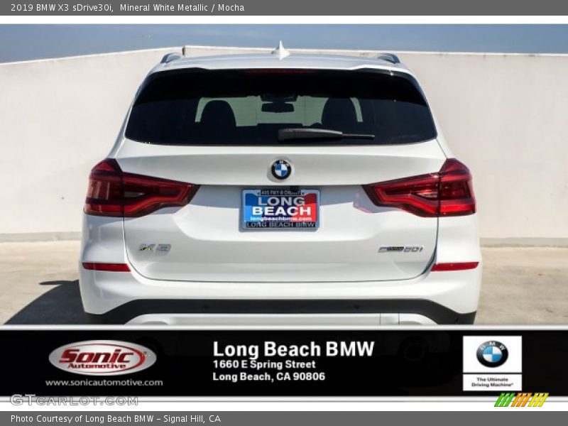 Mineral White Metallic / Mocha 2019 BMW X3 sDrive30i