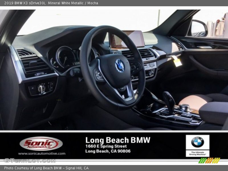 Mineral White Metallic / Mocha 2019 BMW X3 sDrive30i