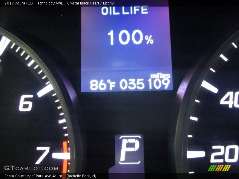Crystal Black Pearl / Ebony 2017 Acura RDX Technology AWD