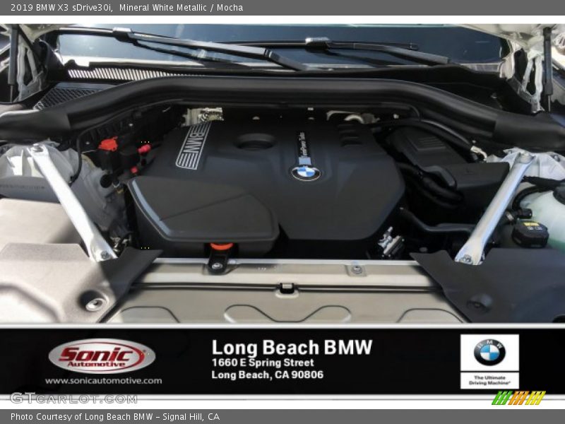 Mineral White Metallic / Mocha 2019 BMW X3 sDrive30i