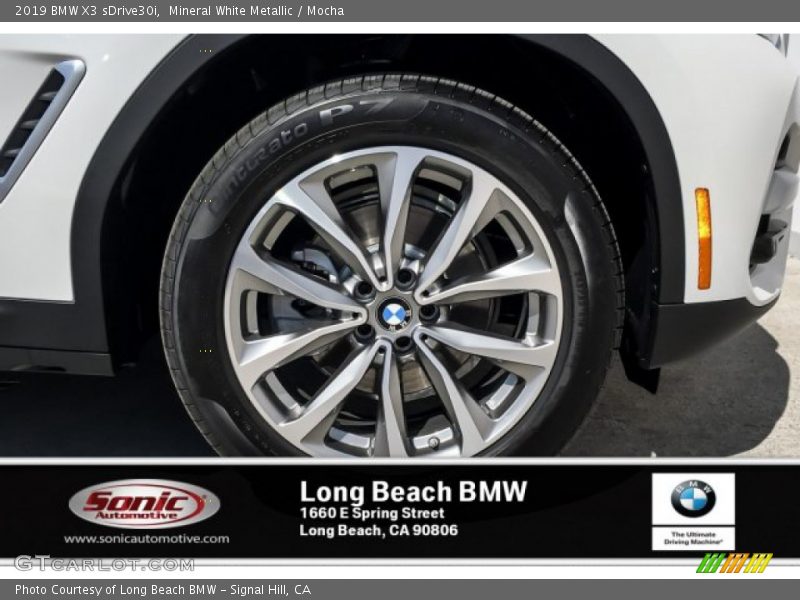Mineral White Metallic / Mocha 2019 BMW X3 sDrive30i