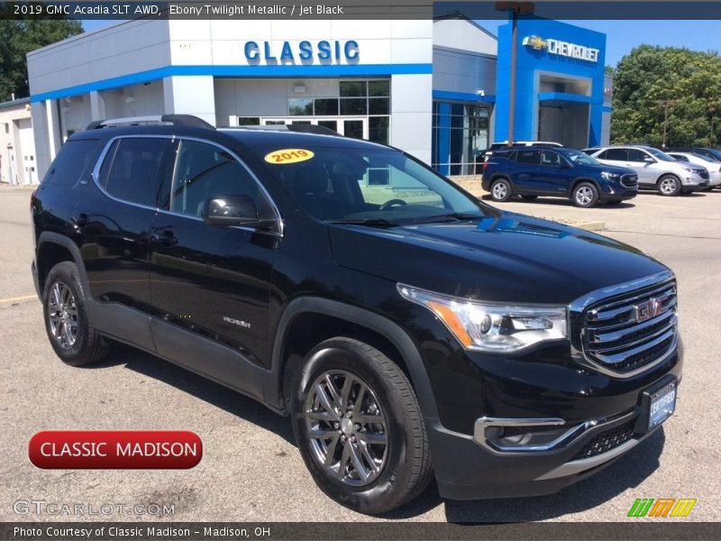 Ebony Twilight Metallic / Jet Black 2019 GMC Acadia SLT AWD