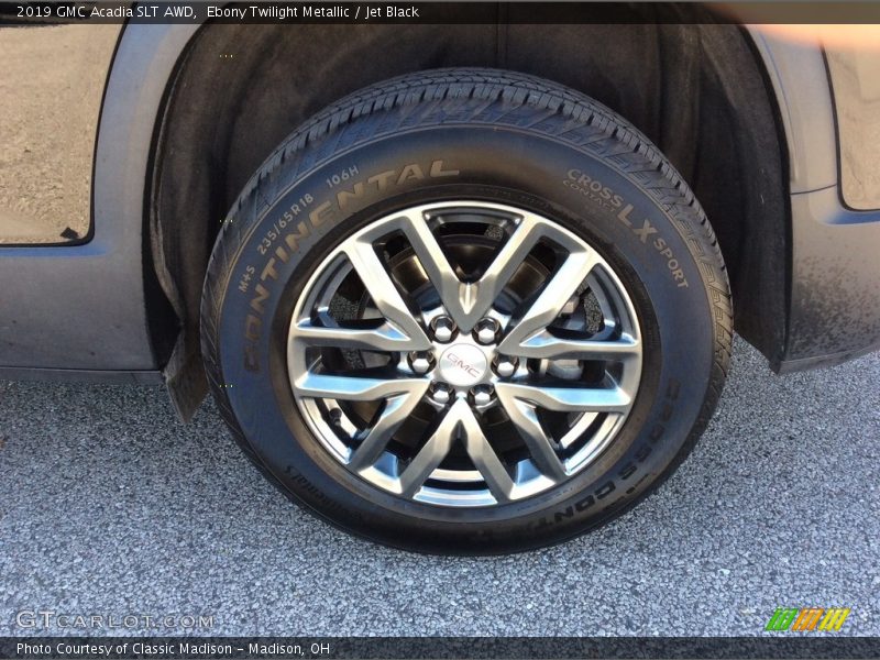 Ebony Twilight Metallic / Jet Black 2019 GMC Acadia SLT AWD