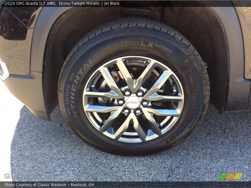 Ebony Twilight Metallic / Jet Black 2019 GMC Acadia SLT AWD
