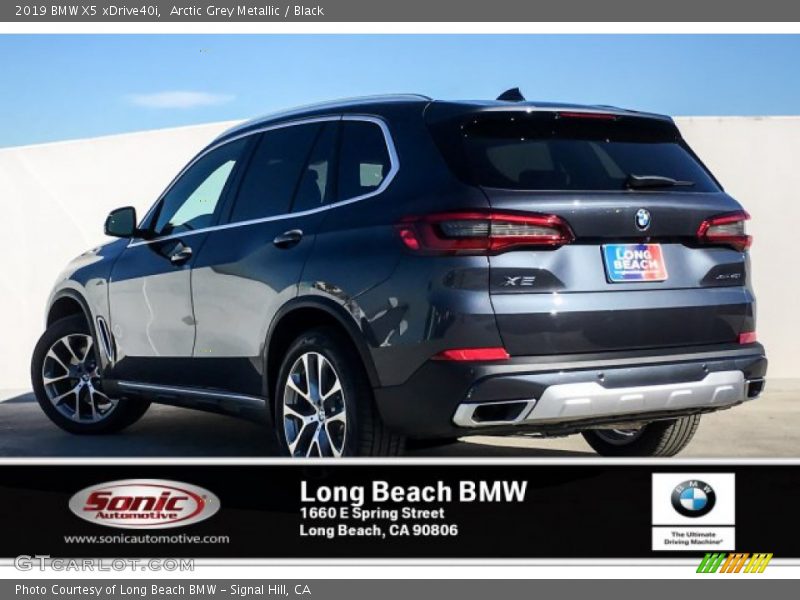 Arctic Grey Metallic / Black 2019 BMW X5 xDrive40i