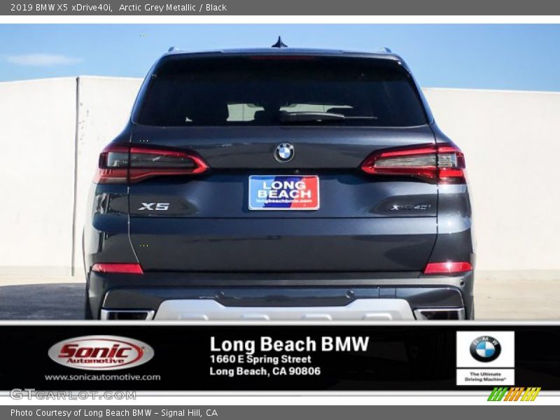 Arctic Grey Metallic / Black 2019 BMW X5 xDrive40i