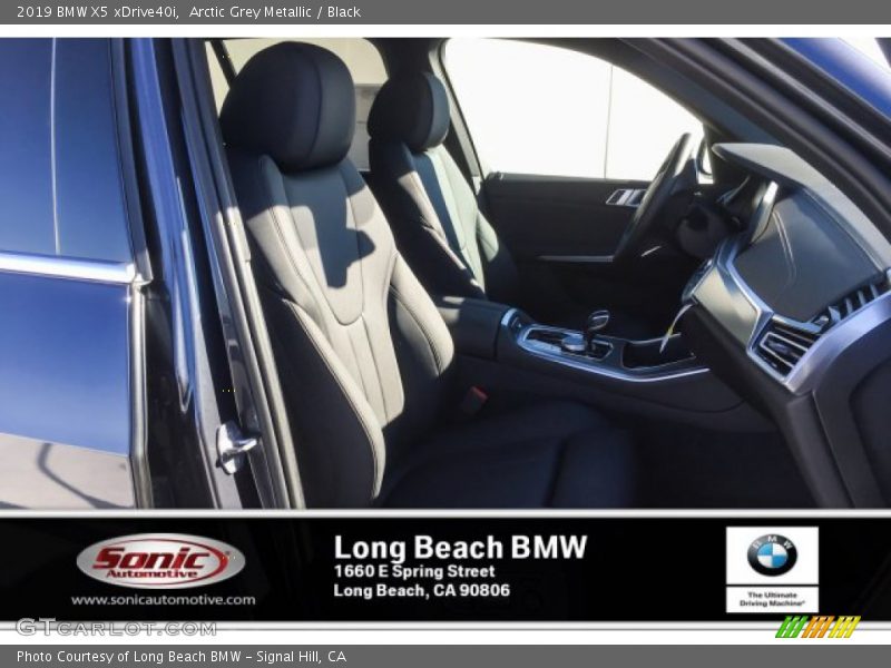 Arctic Grey Metallic / Black 2019 BMW X5 xDrive40i