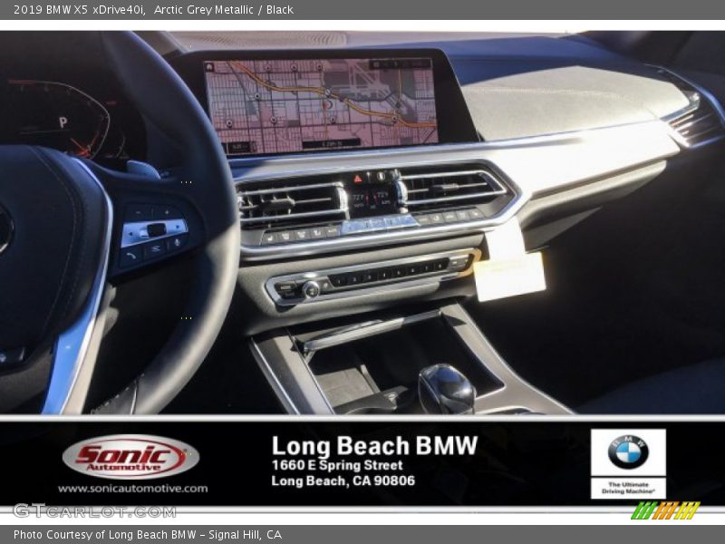 Arctic Grey Metallic / Black 2019 BMW X5 xDrive40i