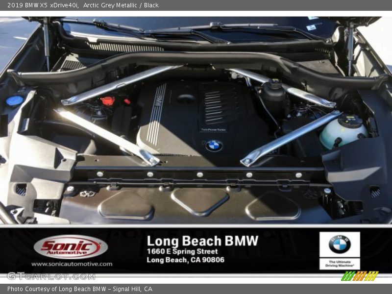 Arctic Grey Metallic / Black 2019 BMW X5 xDrive40i