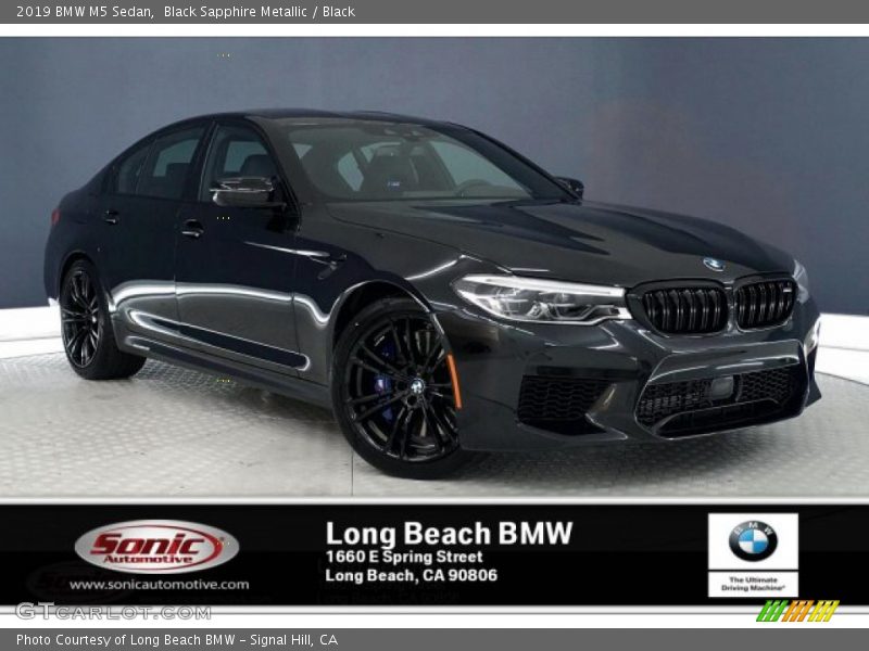 Black Sapphire Metallic / Black 2019 BMW M5 Sedan