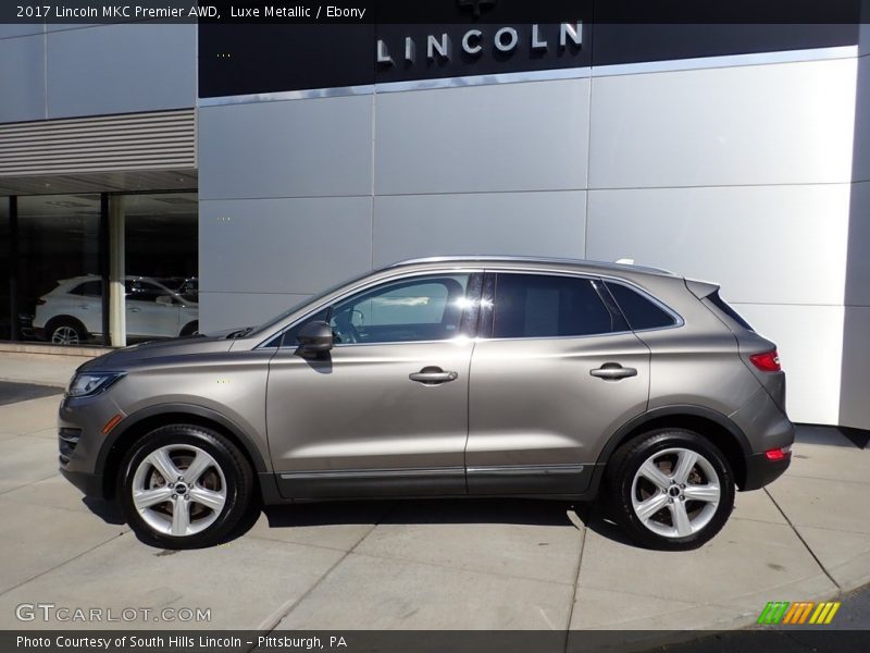 Luxe Metallic / Ebony 2017 Lincoln MKC Premier AWD