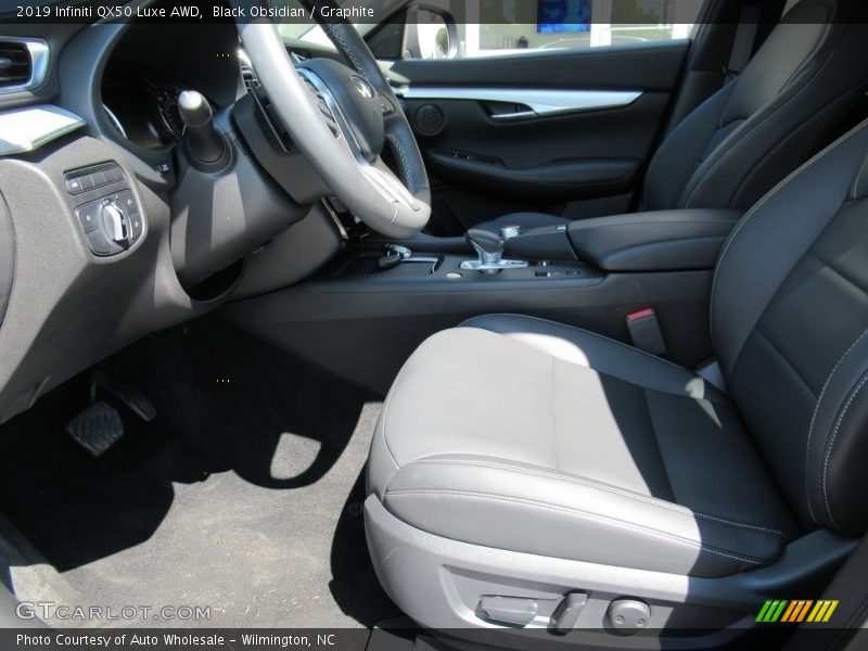Black Obsidian / Graphite 2019 Infiniti QX50 Luxe AWD