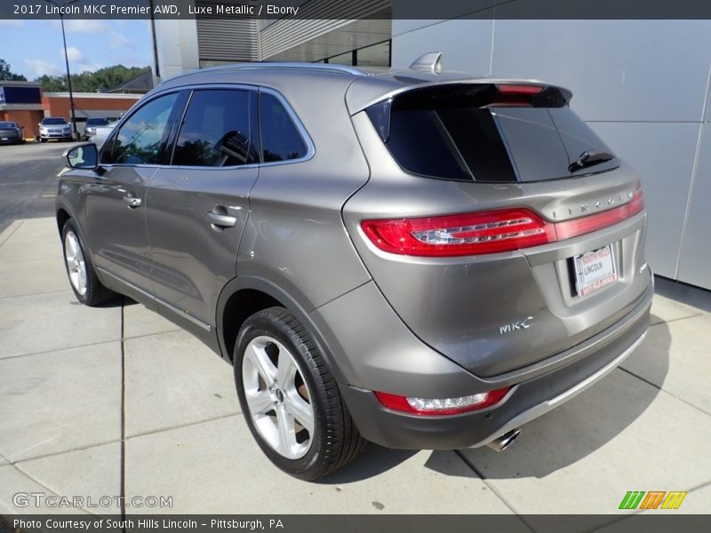 Luxe Metallic / Ebony 2017 Lincoln MKC Premier AWD