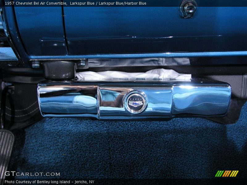 Larkspur Blue / Larkspur Blue/Harbor Blue 1957 Chevrolet Bel Air Convertible