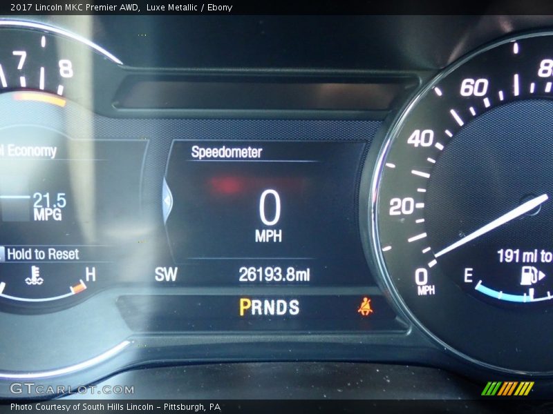 Luxe Metallic / Ebony 2017 Lincoln MKC Premier AWD