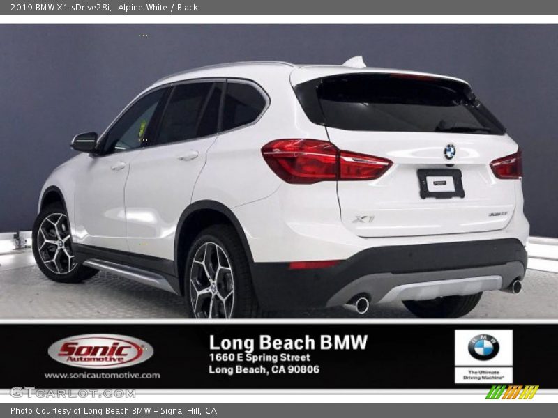 Alpine White / Black 2019 BMW X1 sDrive28i