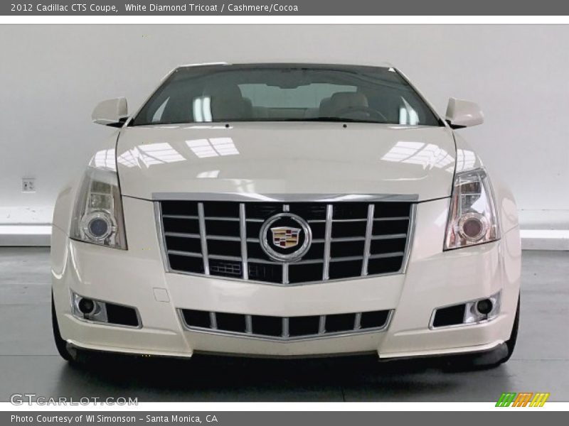 White Diamond Tricoat / Cashmere/Cocoa 2012 Cadillac CTS Coupe