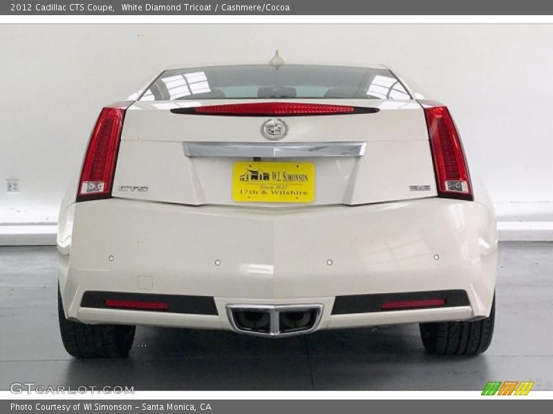 White Diamond Tricoat / Cashmere/Cocoa 2012 Cadillac CTS Coupe