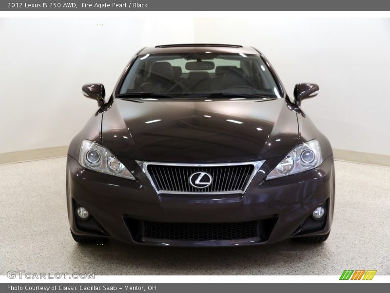 Fire Agate Pearl / Black 2012 Lexus IS 250 AWD