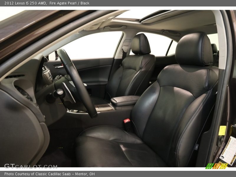 Fire Agate Pearl / Black 2012 Lexus IS 250 AWD