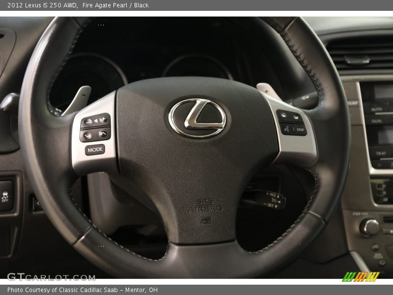 Fire Agate Pearl / Black 2012 Lexus IS 250 AWD