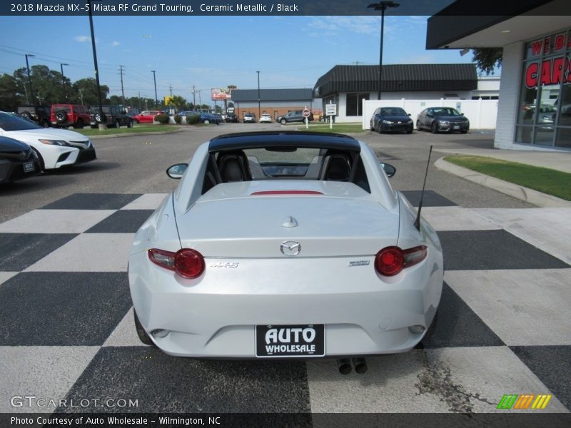 Ceramic Metallic / Black 2018 Mazda MX-5 Miata RF Grand Touring