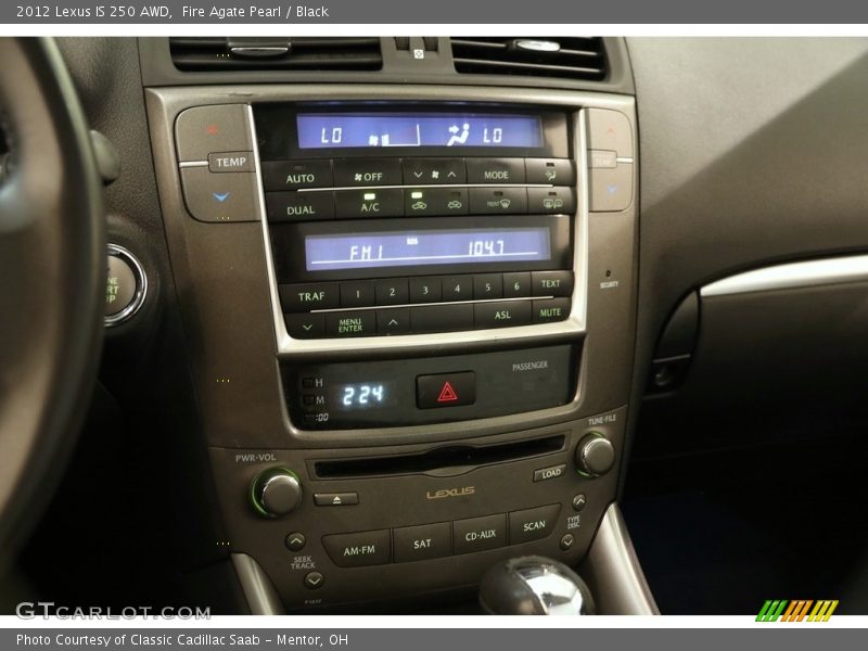 Fire Agate Pearl / Black 2012 Lexus IS 250 AWD