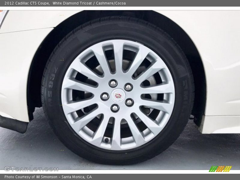 White Diamond Tricoat / Cashmere/Cocoa 2012 Cadillac CTS Coupe