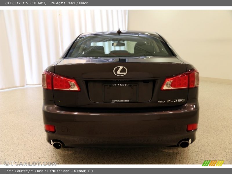 Fire Agate Pearl / Black 2012 Lexus IS 250 AWD