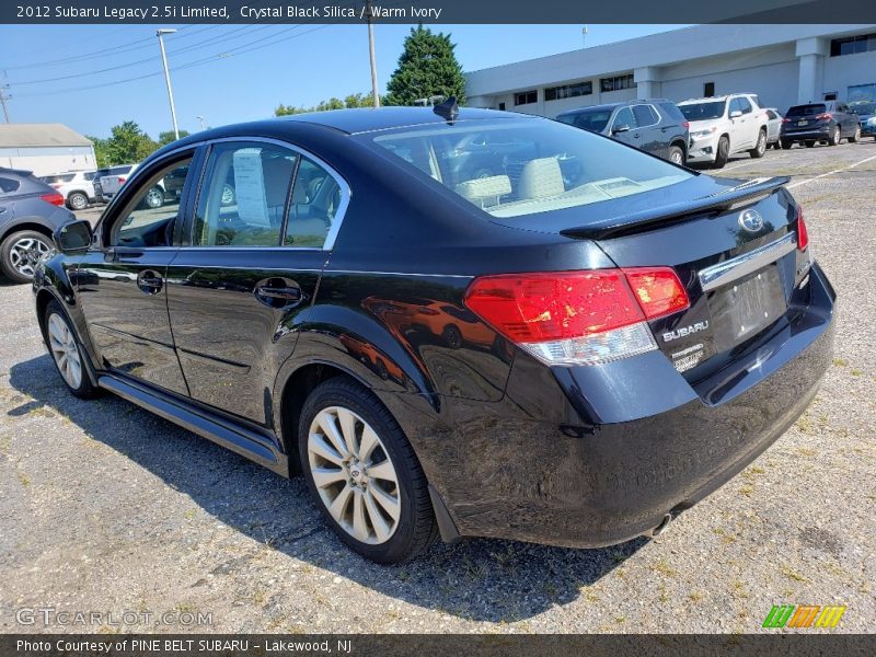 Crystal Black Silica / Warm Ivory 2012 Subaru Legacy 2.5i Limited