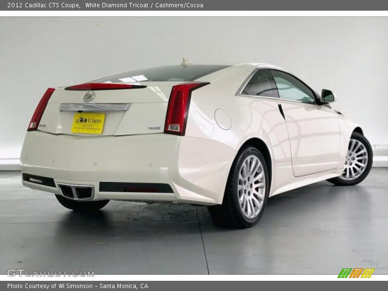White Diamond Tricoat / Cashmere/Cocoa 2012 Cadillac CTS Coupe