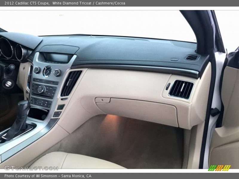 White Diamond Tricoat / Cashmere/Cocoa 2012 Cadillac CTS Coupe