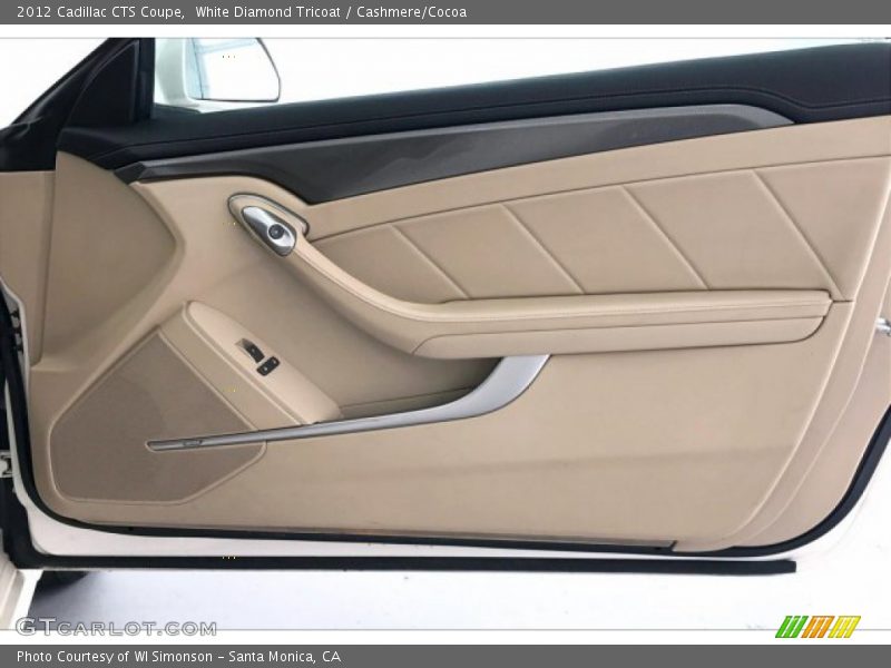 White Diamond Tricoat / Cashmere/Cocoa 2012 Cadillac CTS Coupe