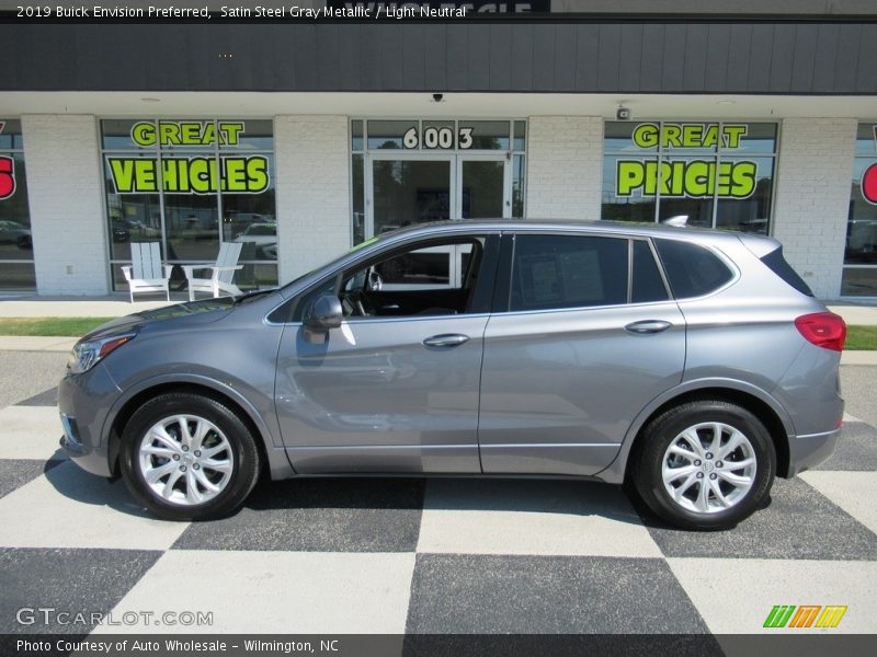 Satin Steel Gray Metallic / Light Neutral 2019 Buick Envision Preferred