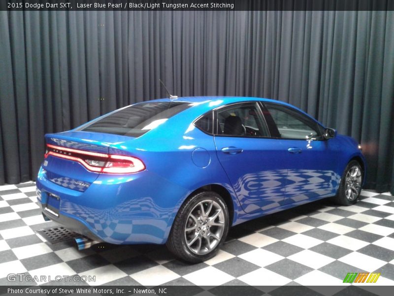 Laser Blue Pearl / Black/Light Tungsten Accent Stitching 2015 Dodge Dart SXT