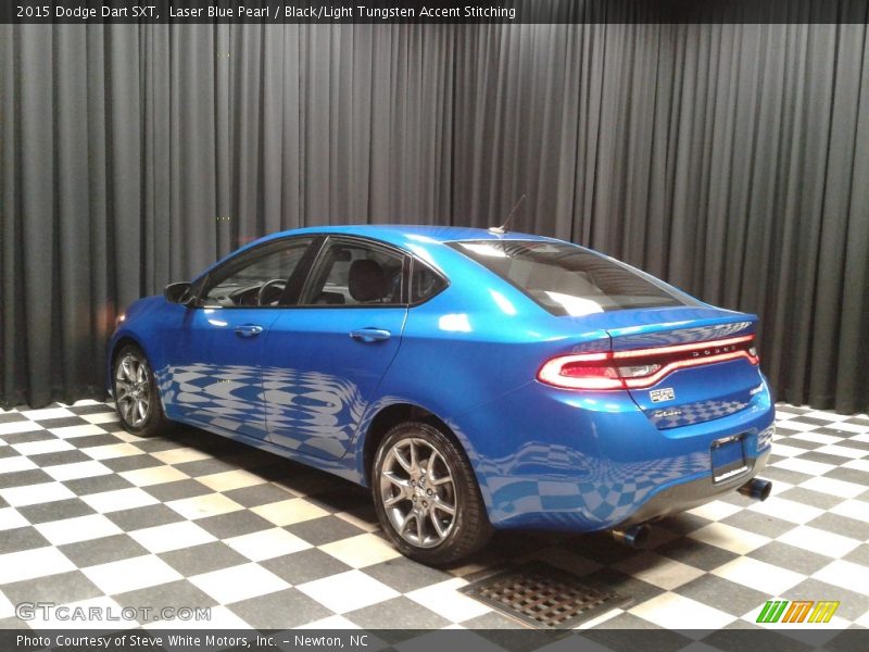Laser Blue Pearl / Black/Light Tungsten Accent Stitching 2015 Dodge Dart SXT