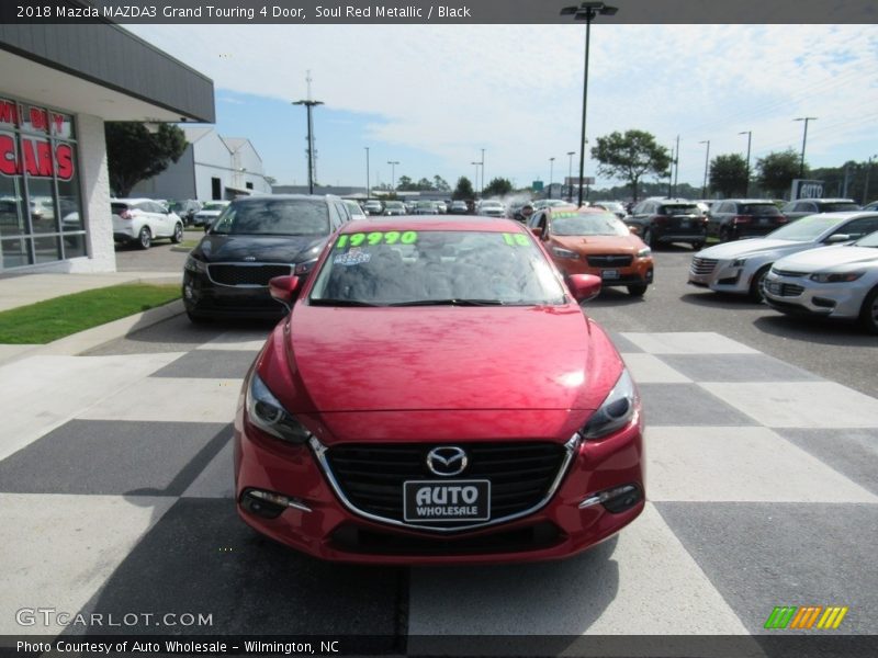 Soul Red Metallic / Black 2018 Mazda MAZDA3 Grand Touring 4 Door