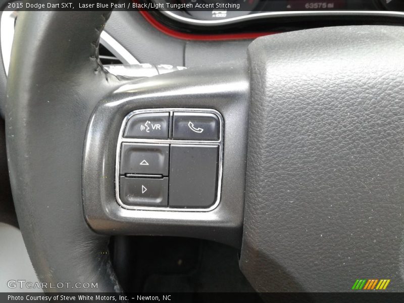 Laser Blue Pearl / Black/Light Tungsten Accent Stitching 2015 Dodge Dart SXT